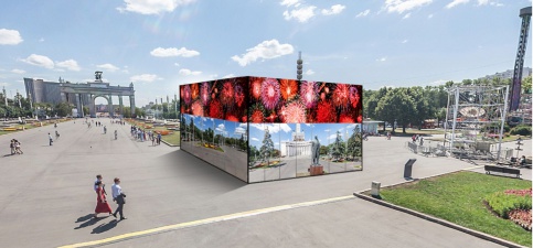 3D-куб на ВДНХ. Фото с сайта m24.ru