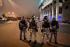 Росгвардия в Москве обеспечила правопорядок в период проведения футбольного матча  